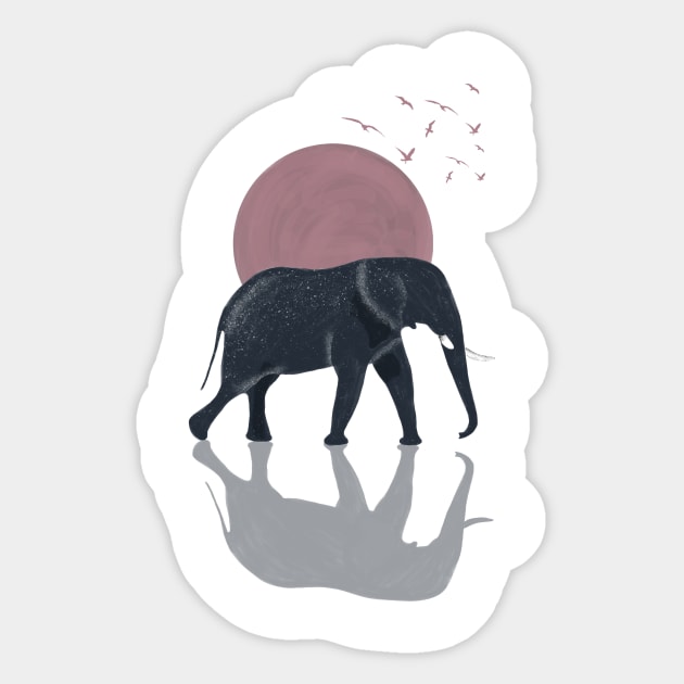 Elephant Sticker by fernandaschallen